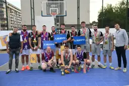 Pobjednički podijum Studentskog kupa u košarci; Foto: SSSCG